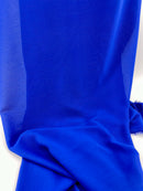 Neon Royal Blue Crinkle Chiffon Fabric - SKU 428