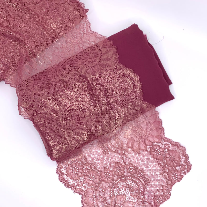 Red Plum Lace Trim - SKU 295-01