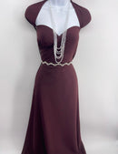 Cabernet Crinkle Chiffon Fabric - SKU 429