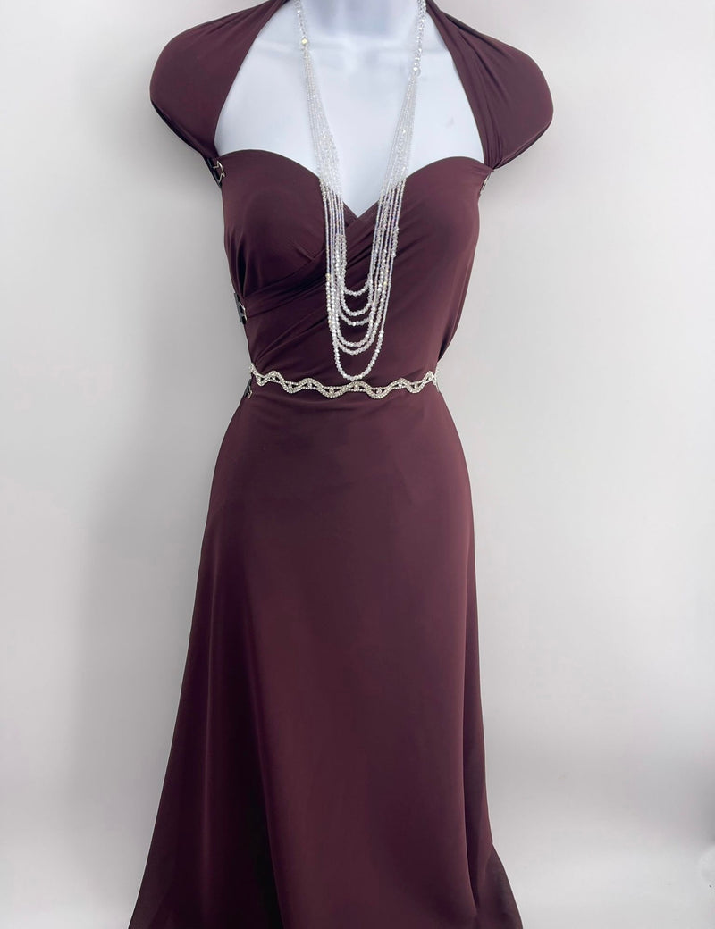 Cabernet Crinkle Chiffon Fabric - SKU 429