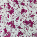 Very Berry Floral Crinkle Chiffon Fabric - SKU 483