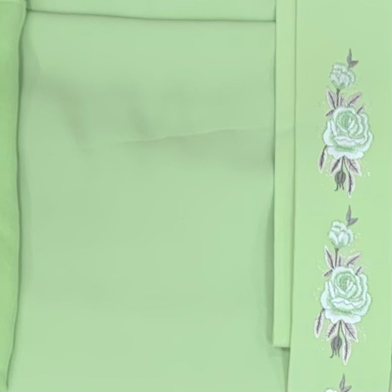 Green Apple Solid Wool Dobby Fabric - SKU 330