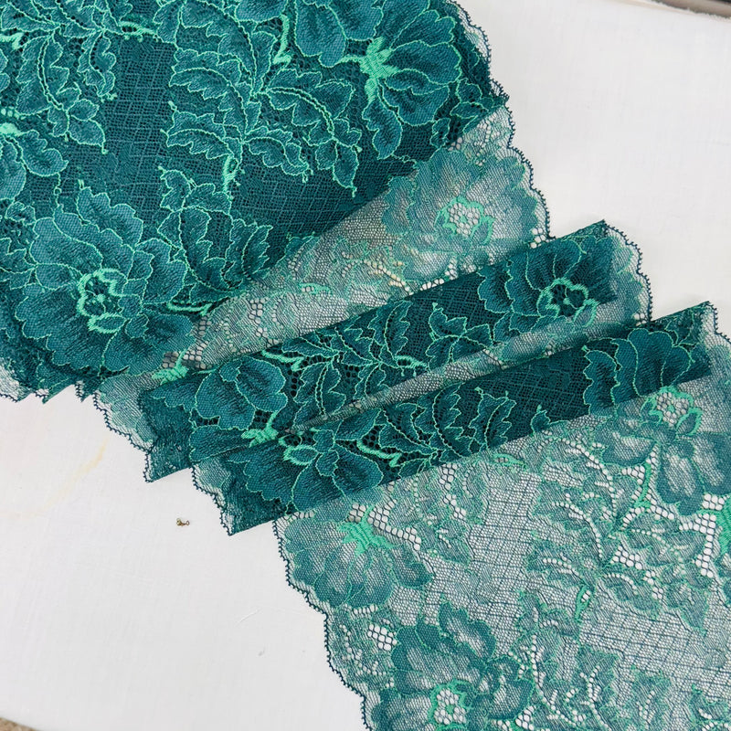 Egyptian Teal Lace Trim - SKU 374-01