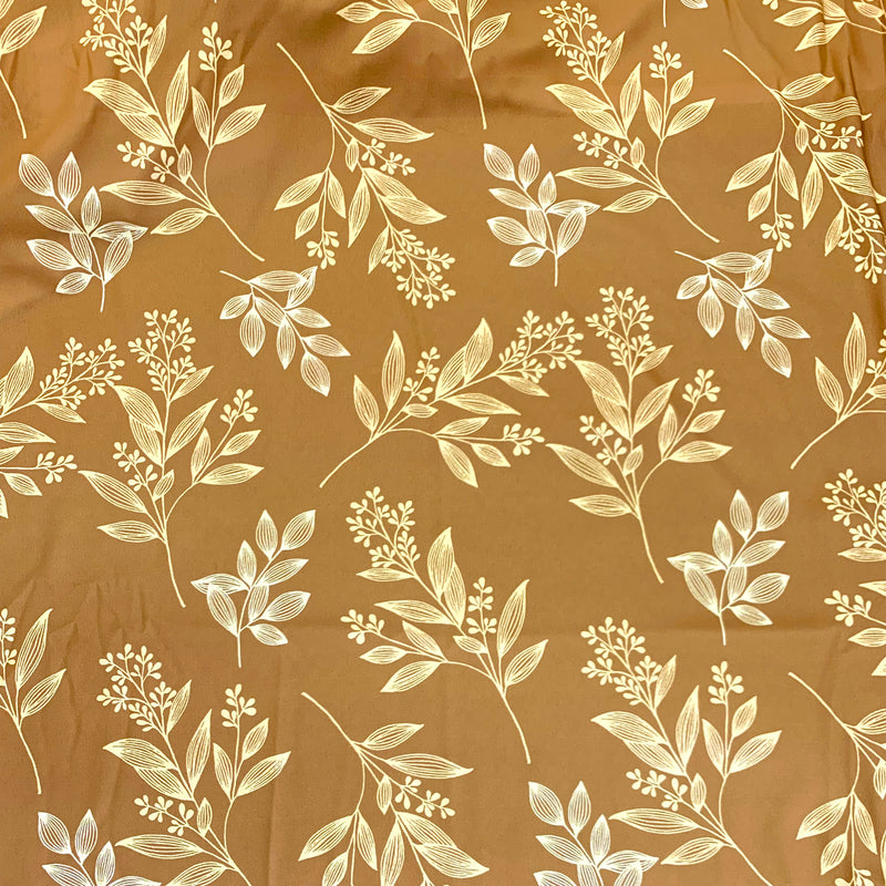 Gold Print Wool Dobby Fabric - SKU 284