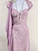 Keepsake floral Crinkle Chiffon Fabric - SKU 444