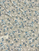 Seabreeze Floral Crinkle Chiffon Fabric - SKU 442