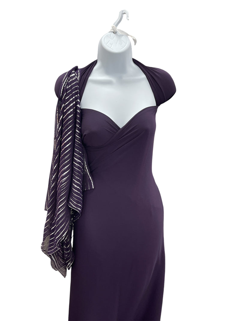 BlackBerry Crinkle Chiffon Fabric - SKU 465