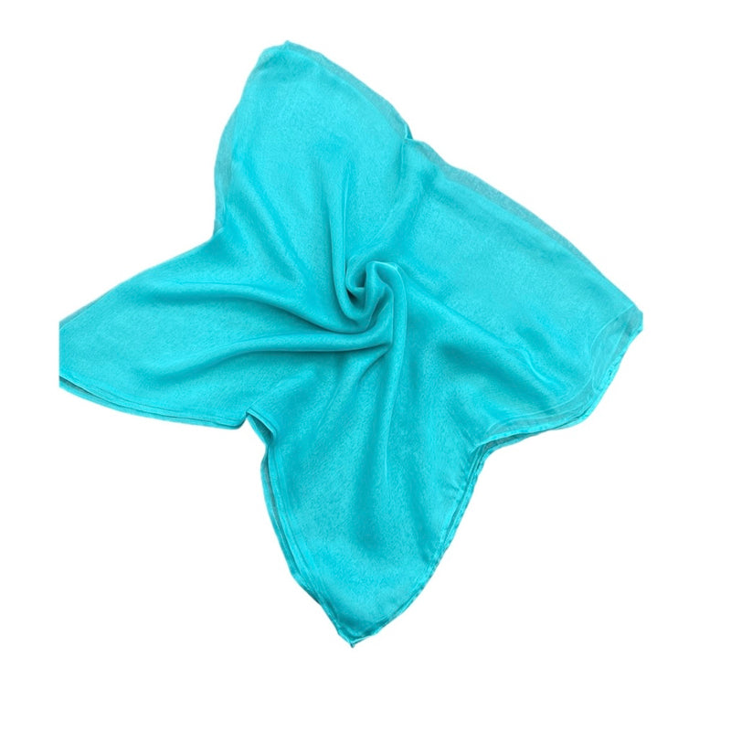 Aqua Silk Scarf - SKU 399