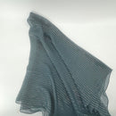 Blue Grey Silver Lurex Chiffon Scarf -SKU 408