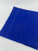 Royal Blue Silver Lurex Scarf - SKU 345-02