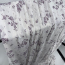 Mauve Floral Crinkle Chiffon Fabric - SKU 461