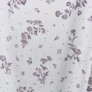Mauve Floral Crinkle Chiffon Fabric - SKU 461