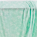Light Mint Floral Crinkle Chiffon Fabric - SKU 460