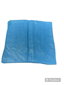 Ocean Blue Silver Lurex Scarf - SKU 358