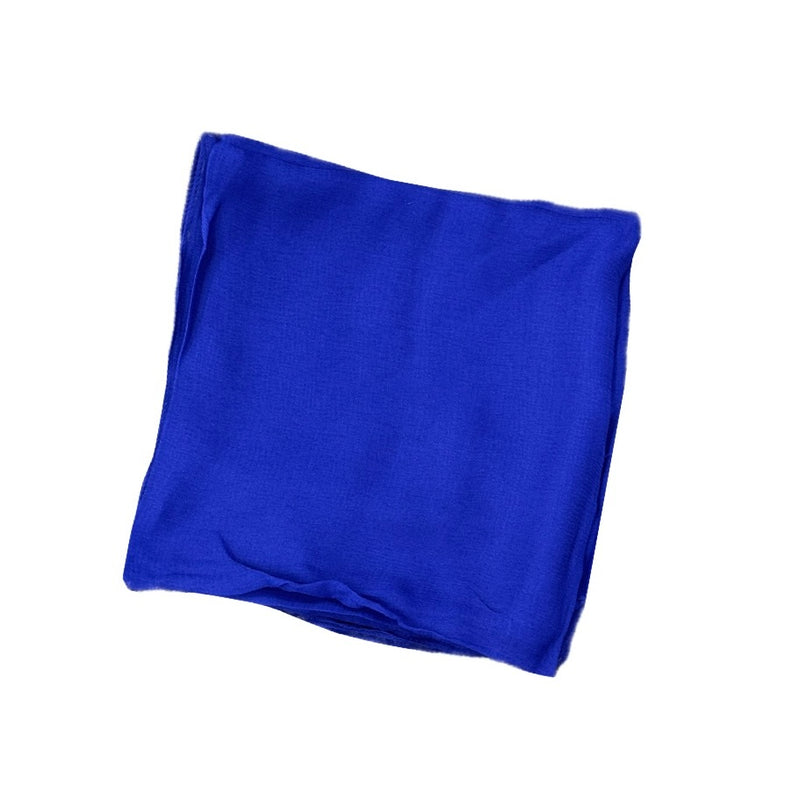 Royal Blue Solid Chiffon Scarf -SKU 345