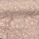 Toasty Pink Floral Crinkle Chiffon Fabric - SKU 396