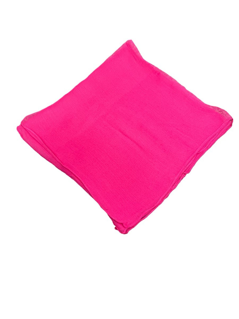 Beetroot Fuschia Solid Chiffon Scarf - SKU 352-01