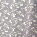 Lavender Haze Floral Crinkle Chiffon Fabric - SKU 411