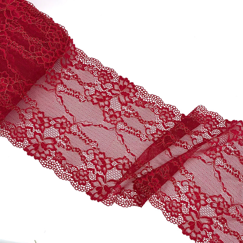 Red Dahlia Lace Trim - SKU 180-04