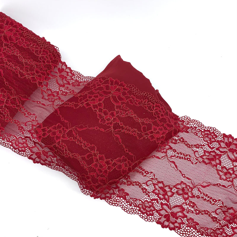 Red Dahlia Lace Trim - SKU 180-04