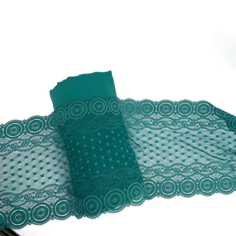 Ultramarine Green Lace Trim - SKU 157