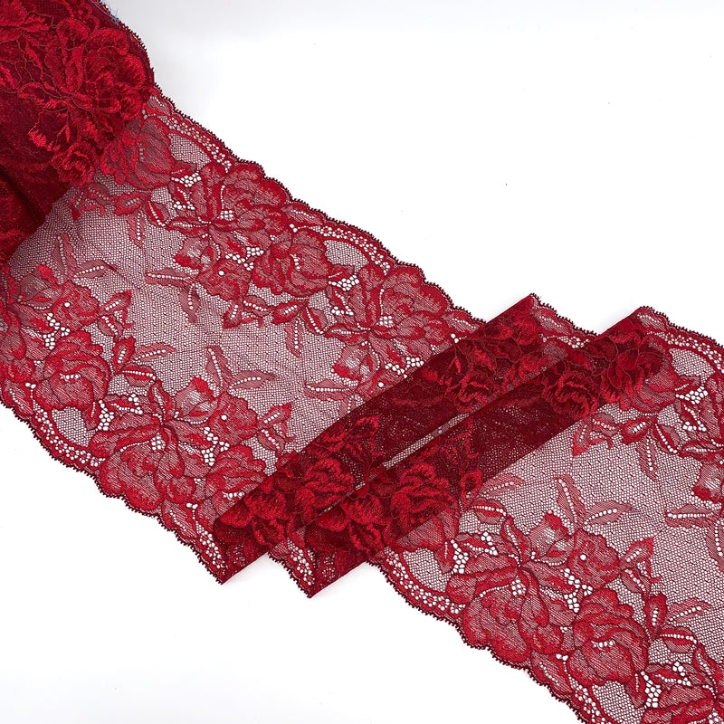 Red Dahlia Lace Trim - SKU 180-02