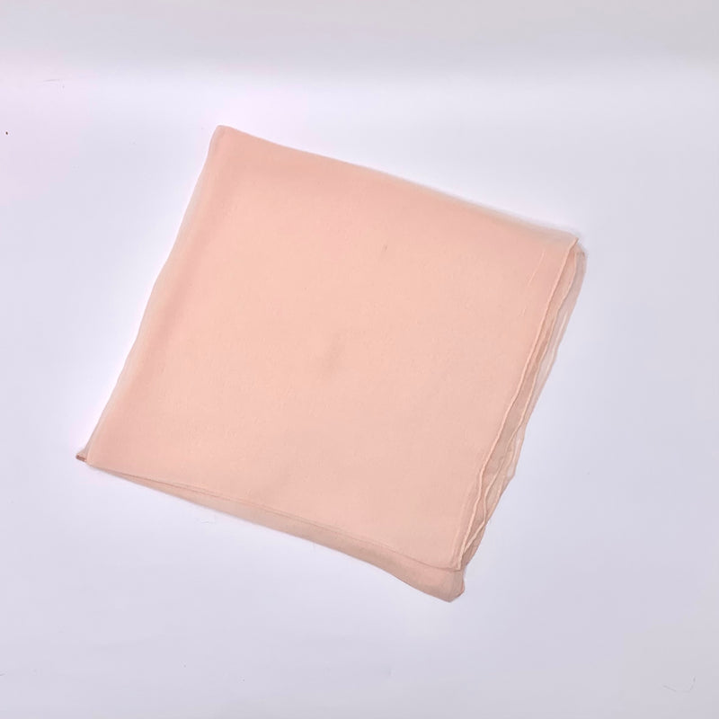 Soft Pink Solid Chiffon Scarf - SKU 235