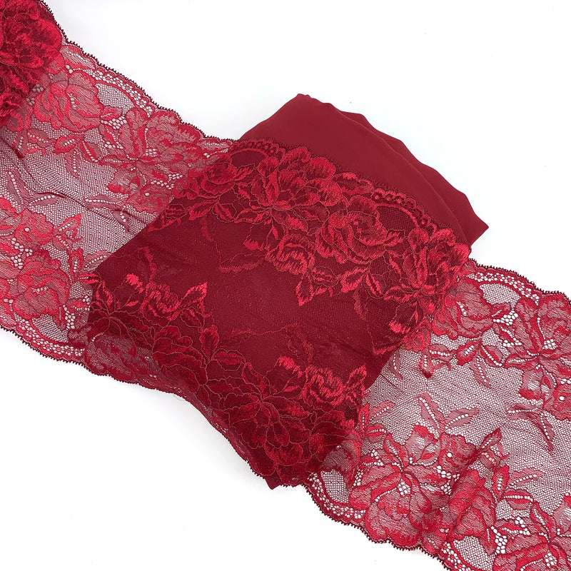 Red Dahlia Lace Trim - SKU 180-02