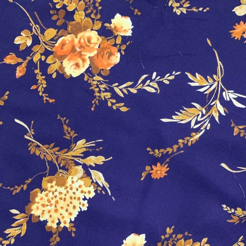 Floral Print Wool Dobby Fabric - SKU 262