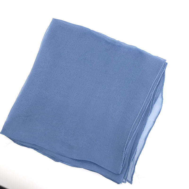 Chambray Solid Chiffon Scarf -SKU 166-01