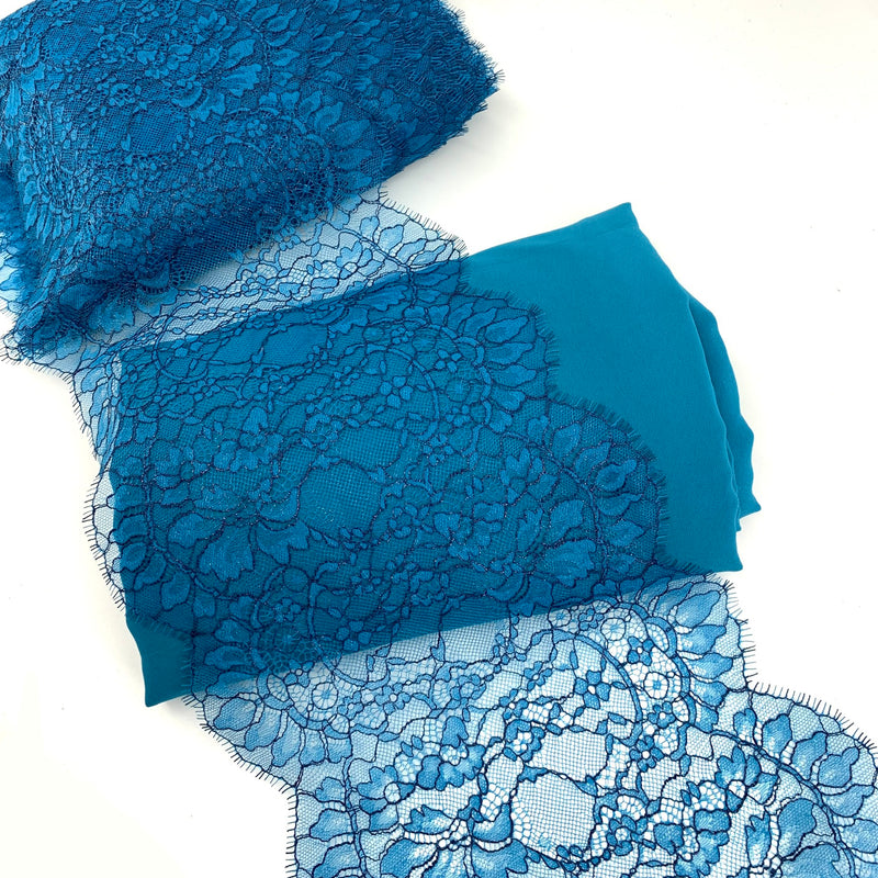 Tile Blue Lace Trim - SKU 195