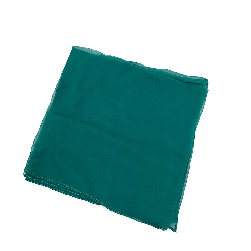 Ultramarine Green Solid Chiffon Scarf - SKU 165-03