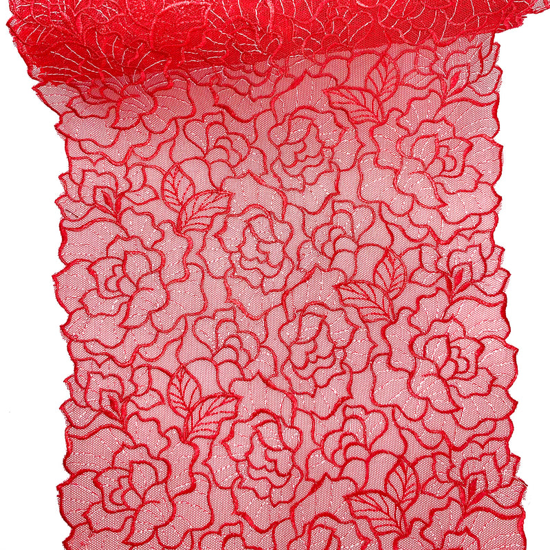 Bright Red Lace Trim - SKU 206