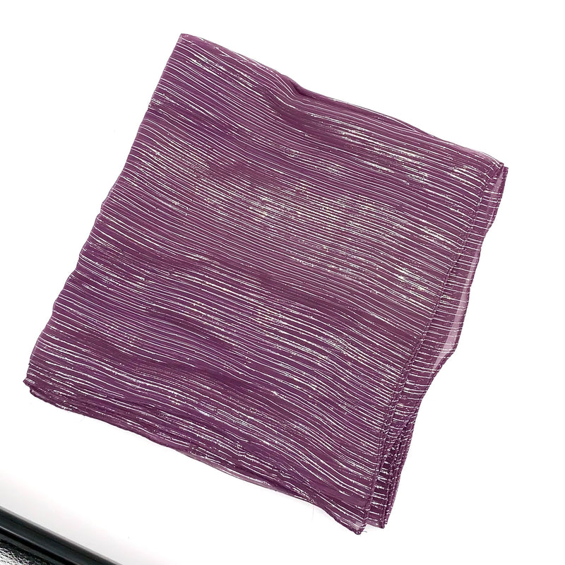 Grapeade Silver Lurex Scarf - SKU 168