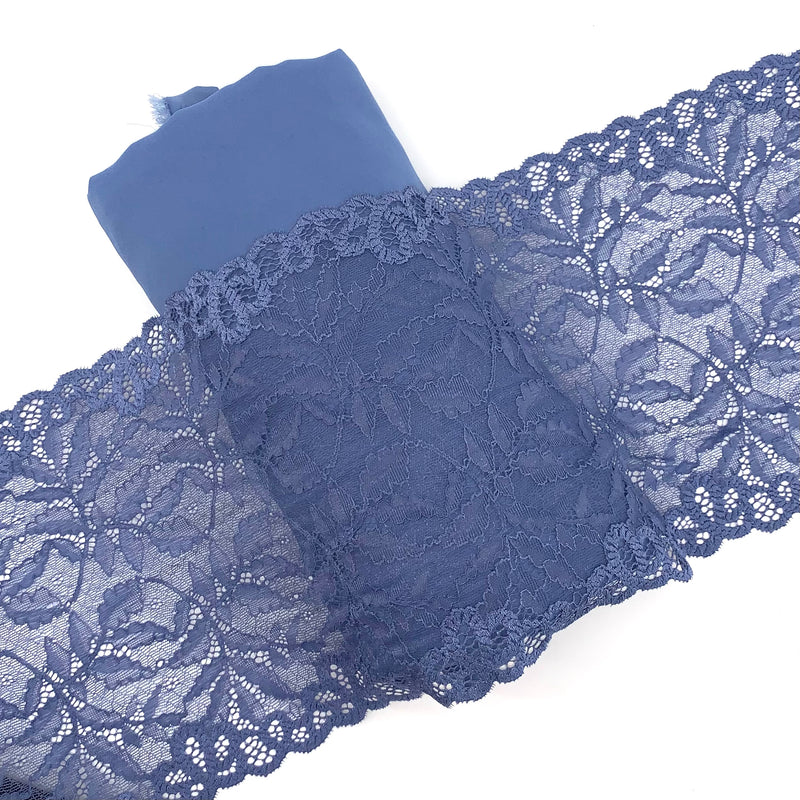 Chambray  Lace Trim - SKU 158-03