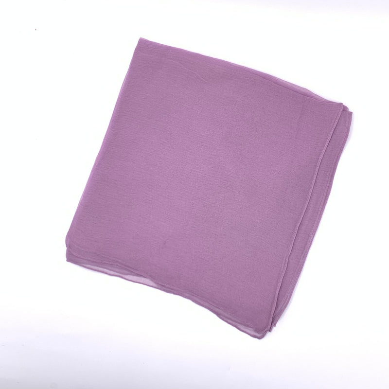 Lilac Solid Chiffon Scarf - SKU 236